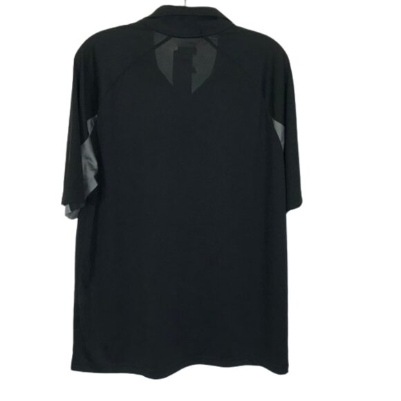 NWT Men Size Large NFL Apparel Black Pittsburgh Steelers Three-Button Polo Shirt - Picture 3 of 3